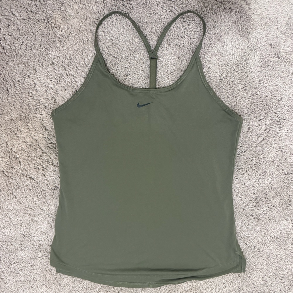 Nike Dri-Fit Olive Green Racerback Tank Top